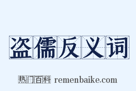 盗儒反义词是什么意思的图片